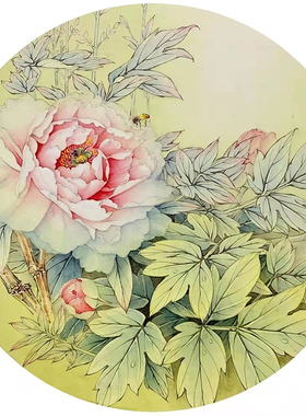 有步骤衍达工笔画白描底稿花鸟