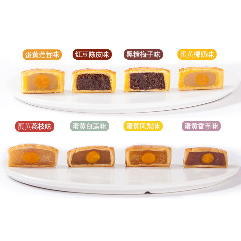 小猪佩奇礼盒装中秋冰皮广式月饼 煊誉食品月饼