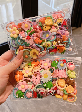 儿童发饰小橡皮筋不伤发宝宝扎头发皮筋头绳小号