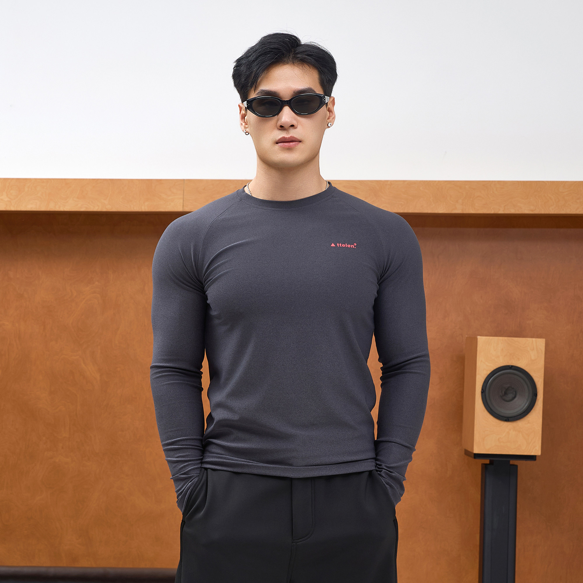 ttelen.春秋厚实紧身运动T恤长袖男款内搭打底插肩袖显大健身衣服,淘宝优惠券,粉丝福利购,淘宝优惠卷