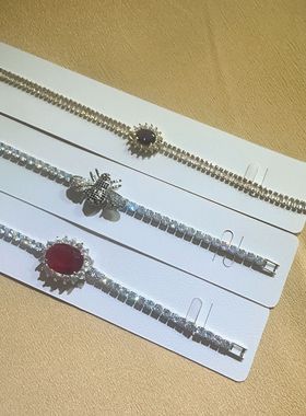 女锆石满钻欧美欧美夸张手链