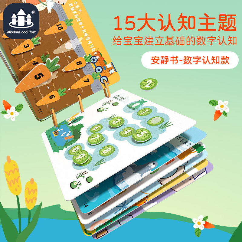 撕撕书益智启蒙早教书宝宝魔术贴 智酷堡手工创意粘贴类