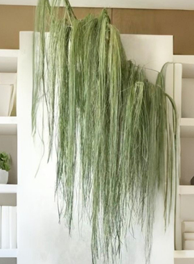 水烛叶丝干花花束垂挂型装饰材料