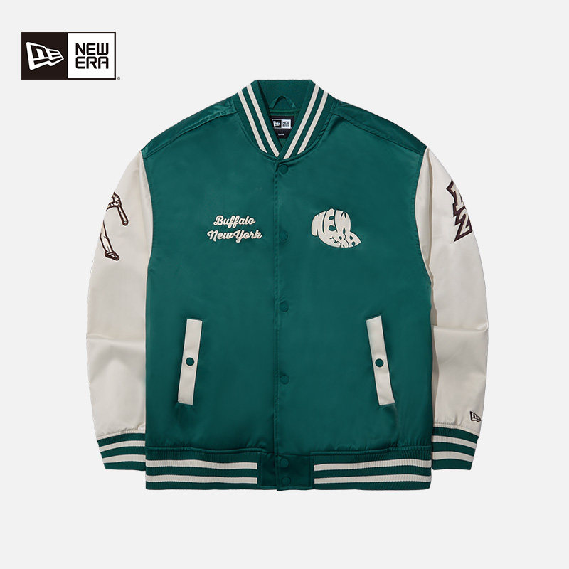 New Era纽亦华秋冬重磅新款美式复古棒球服夹克情侣刺绣休闲外套,淘宝优惠券,粉丝福利购,淘宝优惠卷