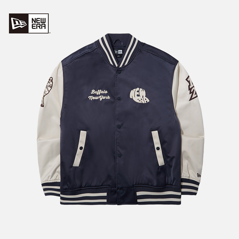 New Era纽亦华秋冬重磅新款美式复古棒球服夹克情侣刺绣休闲外套,淘宝优惠券,粉丝福利购,淘宝优惠卷
