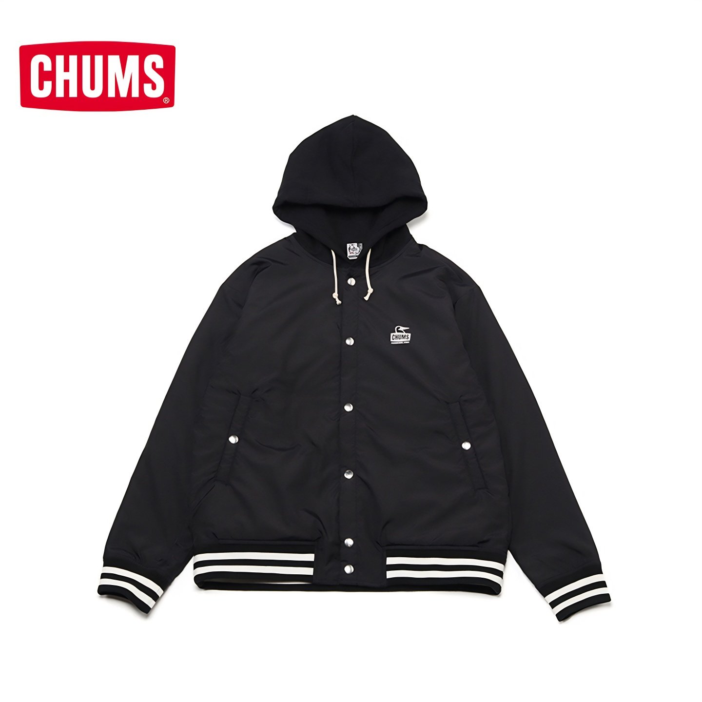 CHUMS洽洽鸟运动休闲夹克连帽棒球外套加厚男女款秋上衣CH00-1465,淘宝优惠券,粉丝福利购,淘宝优惠卷