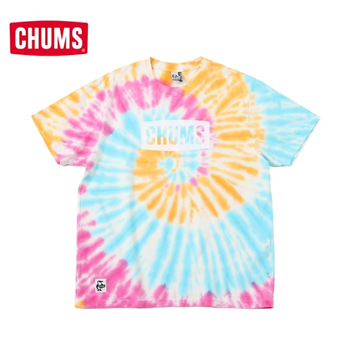 CHUMS Qia Qia Bird Sports и повседневная короткая рукава классическая рубашка для логотипов мужчин и женщин с половиной рукава Top CH01-2277