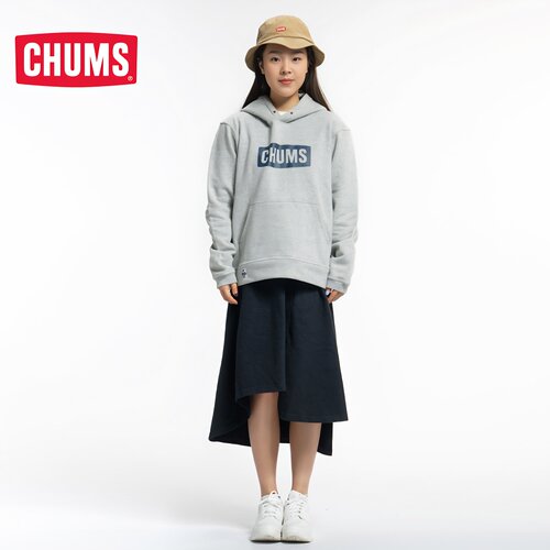CHUMS洽洽鸟运动户外新品帽衫卫衣男女款拼接连帽卫衣CH00-1302 - 图2