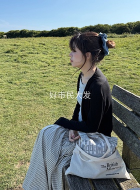大发试验站 自制进口布料亚麻纯色大肠发圈精致搭配四季头绳ins女