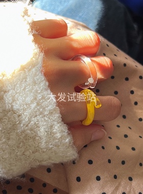 大发试验站 韩国进口打结造型感小众别致戒指精致不过时百搭指环