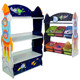 Teamson Fenduoqi kindergarten home storage rack organizer storage cabinet children's toy storage rack wooden