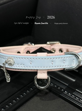 PuppyJoy手缝！「蜜桃海盐」项链choker牛皮颈带高级手工定制