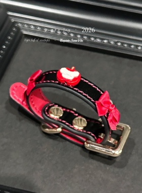 手链 PuppyJoy独家「苹果小狗」牛皮手环高级手工定制