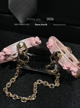 PuppyJoy独家「蝴蝶结手铐」牛皮手环手铐高级手工定制