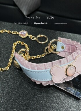 PuppyJoy独家「P链」choker牛皮项圈高级手工定制
