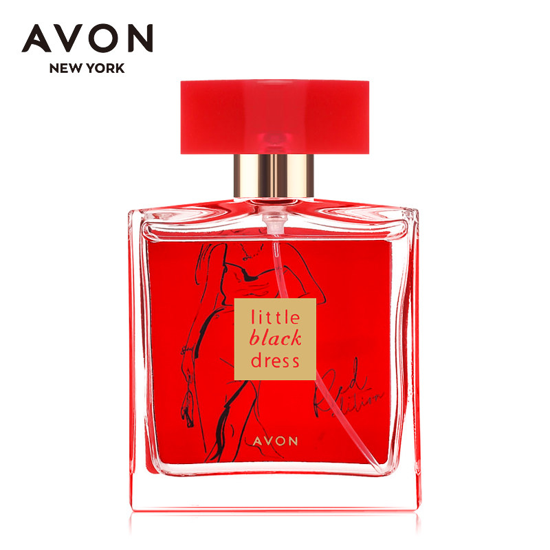 雅芳小红裙喷雾女士50ml妩媚版花香 avon雅芳晨曦香水