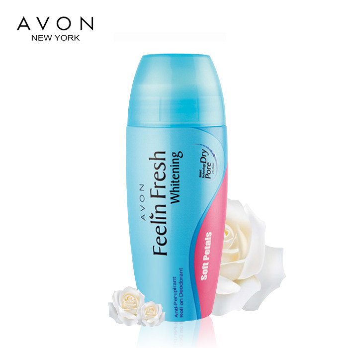 雅芳白玫瑰花香抑汗清新缓解止汗露 avon雅芳晨曦止汗露