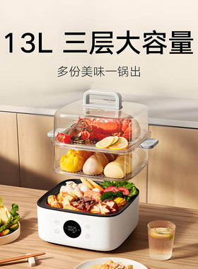 小米米家电蒸锅N113L多功能家用