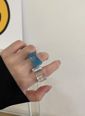 指环无亚克力气质冷淡风女