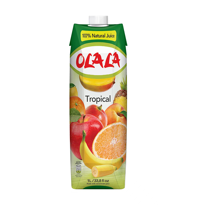 塞浦路斯OLALA果汁1L12瓶橙汁苹果汁葡萄汁菠萝汁复合汁 - 图2