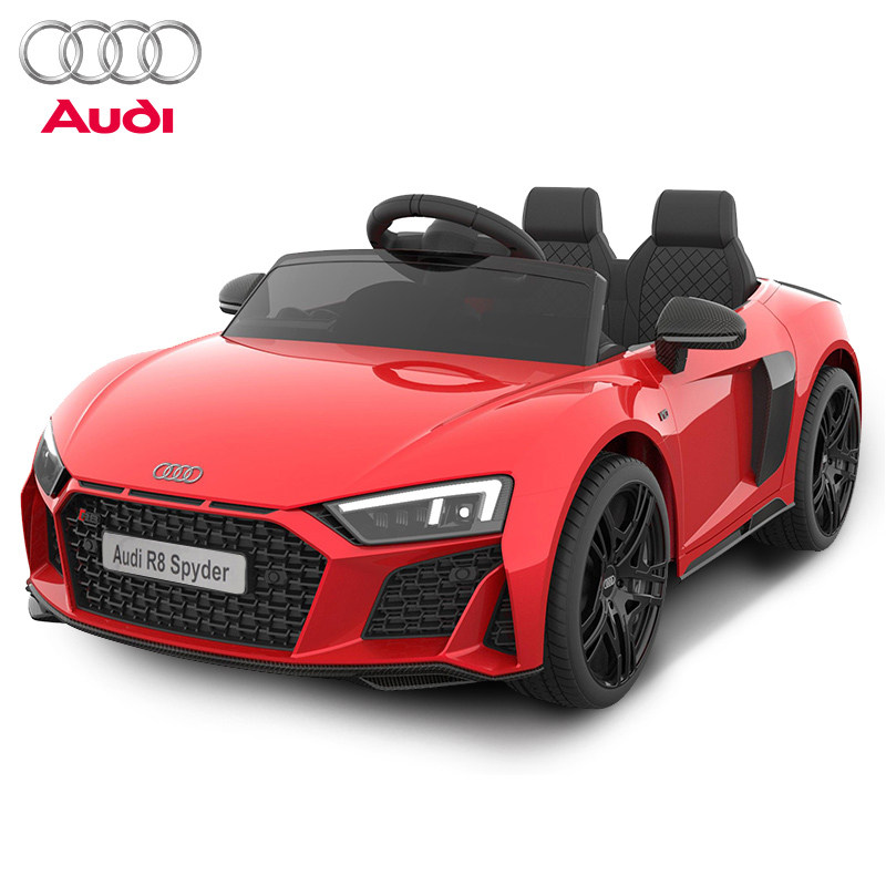 奥迪r8儿童电动四轮双驱动玩具车 smartbebe儿童电动车