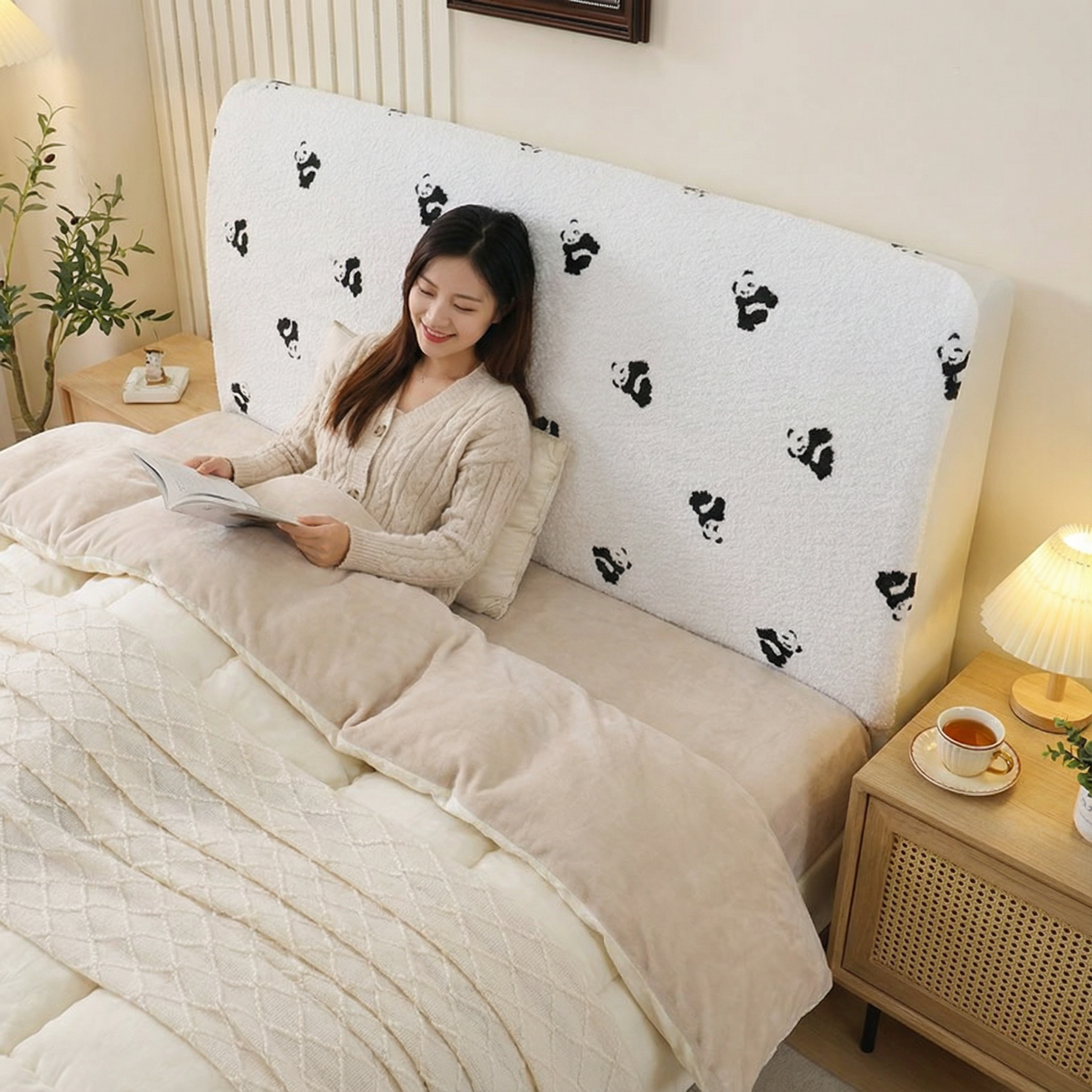 新款全包床头套罩弹力防尘罩布木床头靠背套可拆洗罩子,淘宝优惠券,粉丝福利购,淘宝优惠卷