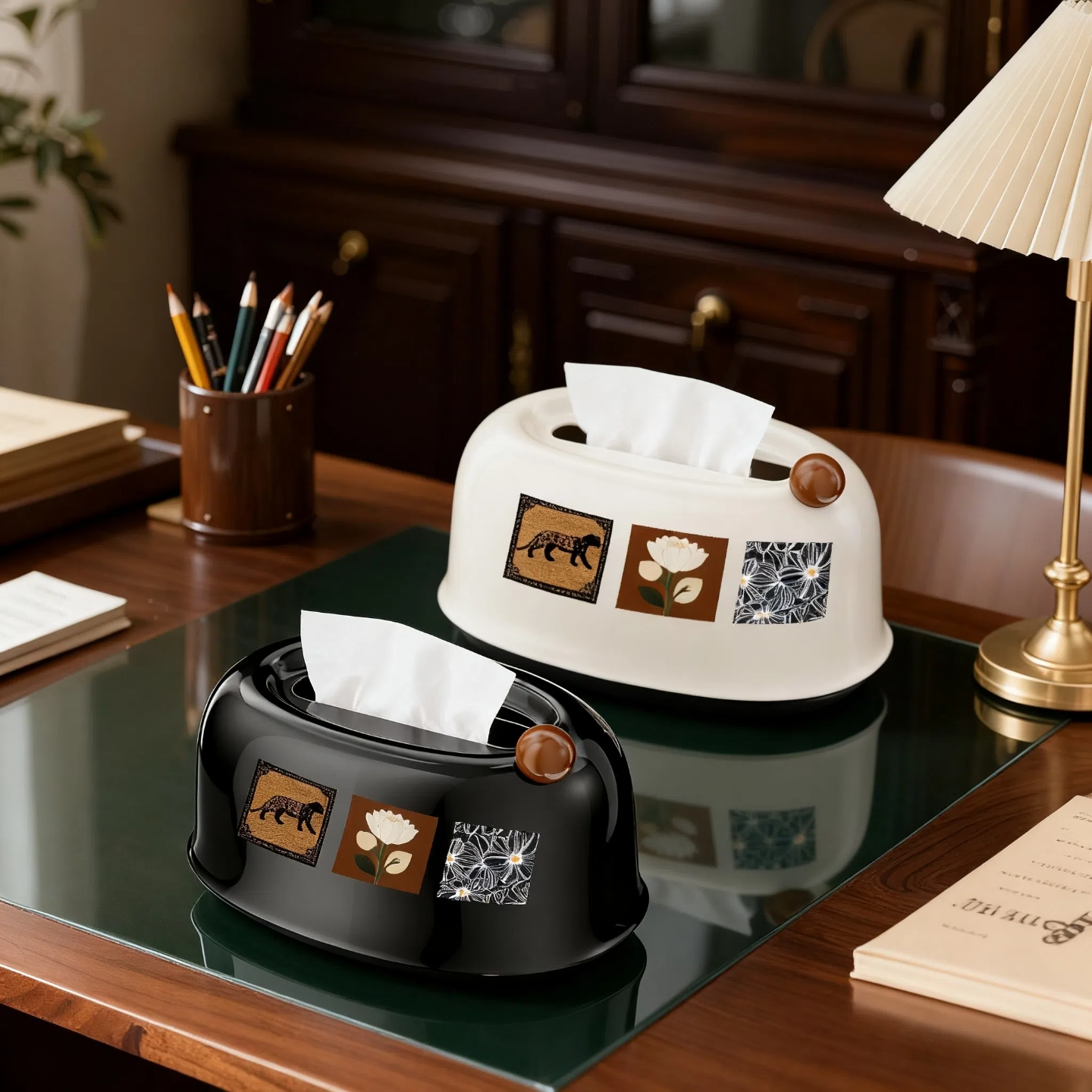 2025新款纸巾盒抽纸盒家用客厅高级感轻奢高档桌面茶几卷纸收纳盒 - 图3