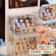 Figure display cabinet transparent blind box storage display stand