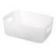 Transparent cosmetic storage box with lid
