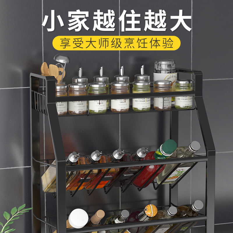 居家家厨房调料置物架多功能台面油盐酱醋用品大全家用收纳调味架-图2