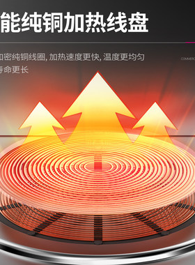 乐创高背电磁矮汤炉商用