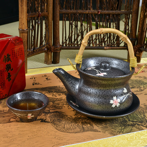 个性日式陶瓷餐具日本海鲜壶日式小茶壶鲜汤壶单人茶壶多色茶壶 - 图2