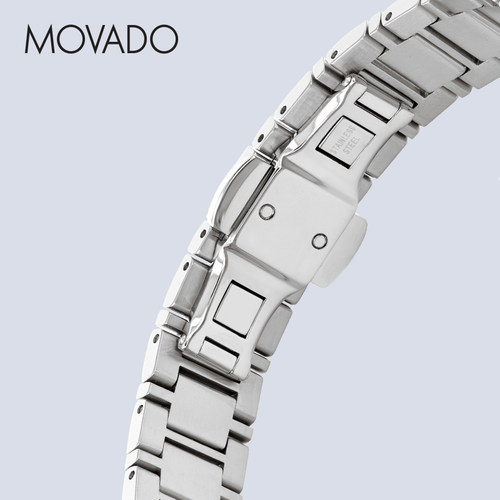 Movado/摩凡陀博物馆系列磨砂表盘钢带石英女表瑞士腕表礼物 - 图1