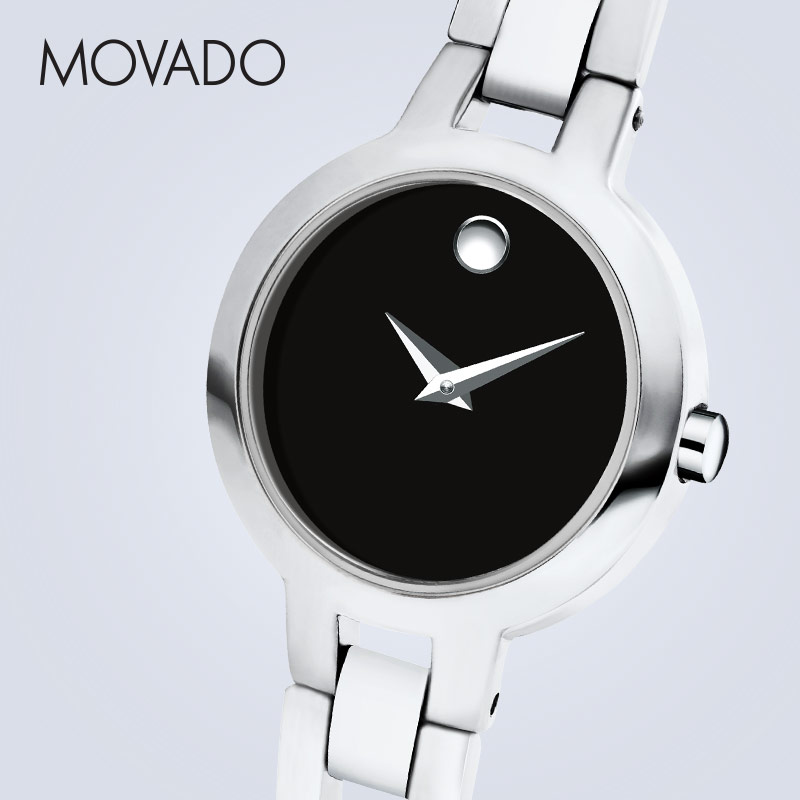 【520礼物】Movado/摩凡陀爱梦莎时尚镯式钢带小表盘瑞士女表 - 图2