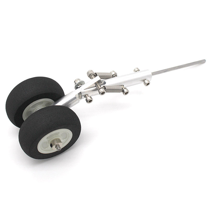 塞斯纳182起落架 航模固定翼飞机转向前后轮前三点升级铝合金减震 - 图3