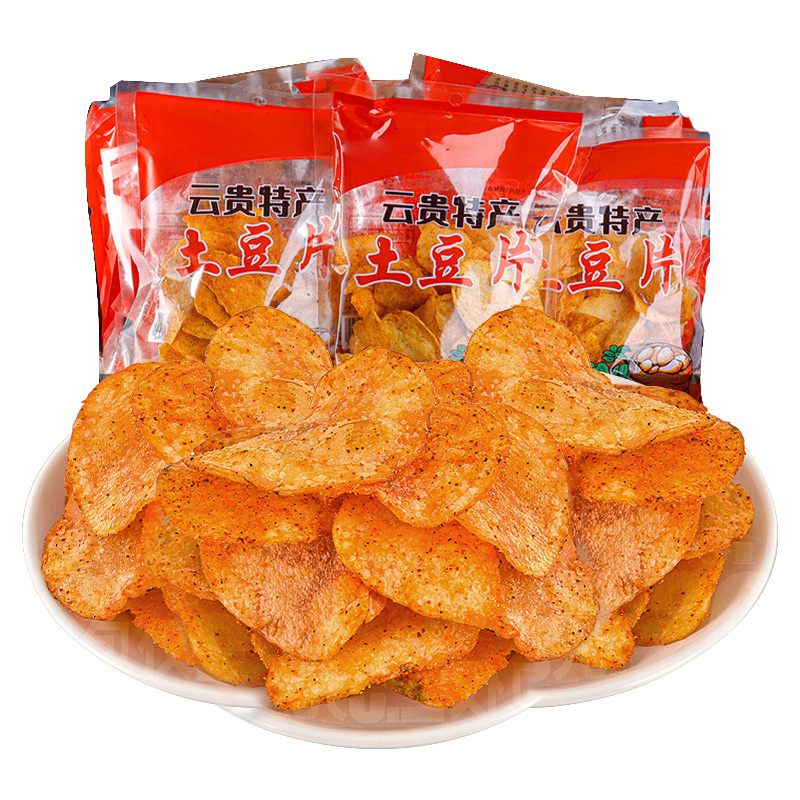 贵州特产麻辣土豆片土豆丝洋芋片香脆小零食网红薯条薯片袋装小吃