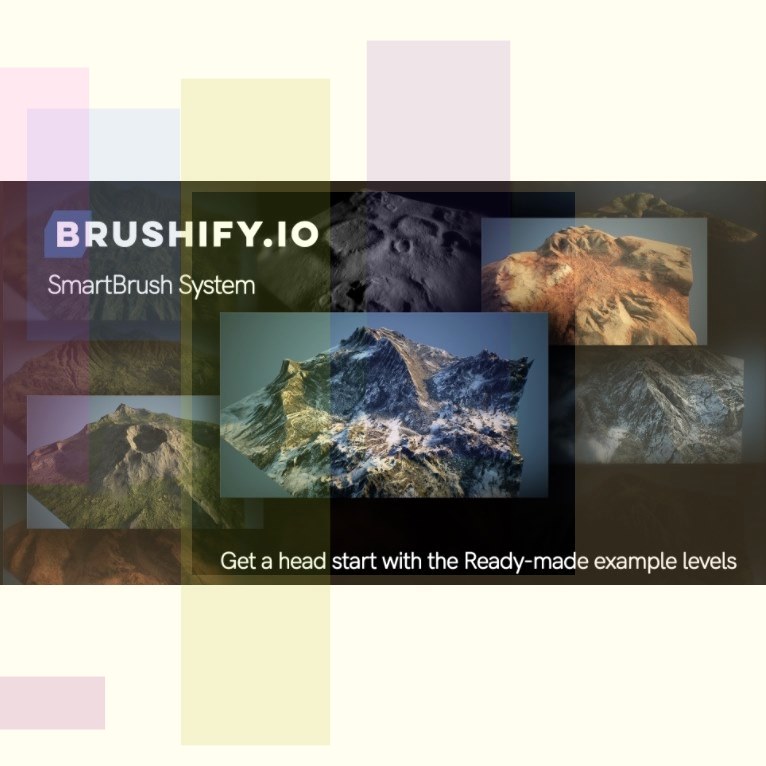 【小熊猫】UE5虚幻5.3 Brushify SmartBrush System 地形地貌工具 - 图1