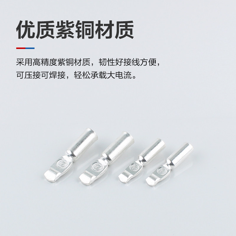 安德森插头内部端子50A/120A/175A/350A连接器紫铜镀银接线端子,淘宝优惠券,粉丝福利购,淘宝优惠卷