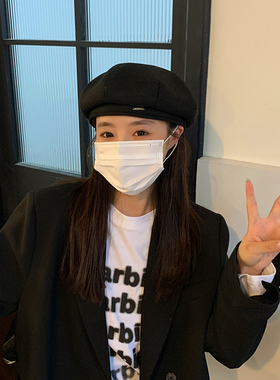 帽子贝雷帽出游韩系简约女春秋冬