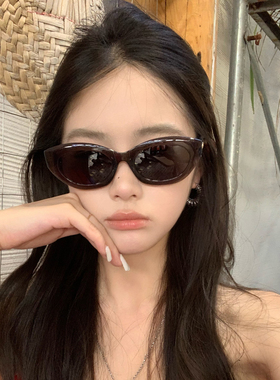 时尚小猫眼高级感防晒偏光墨镜女