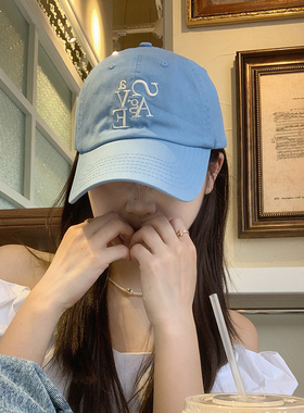 韩版ins字母棒球帽女夏季防晒帽