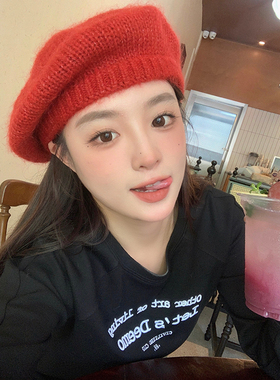 帽子贝雷帽出游百搭休闲女春秋冬