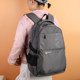 Fashionable travel backpack solid color nylon men's and women's backpack