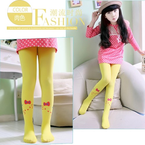 春秋夏季女童打底连裤袜儿童长筒袜女孩舞蹈白色童装薄款宝宝丝袜 - 图2