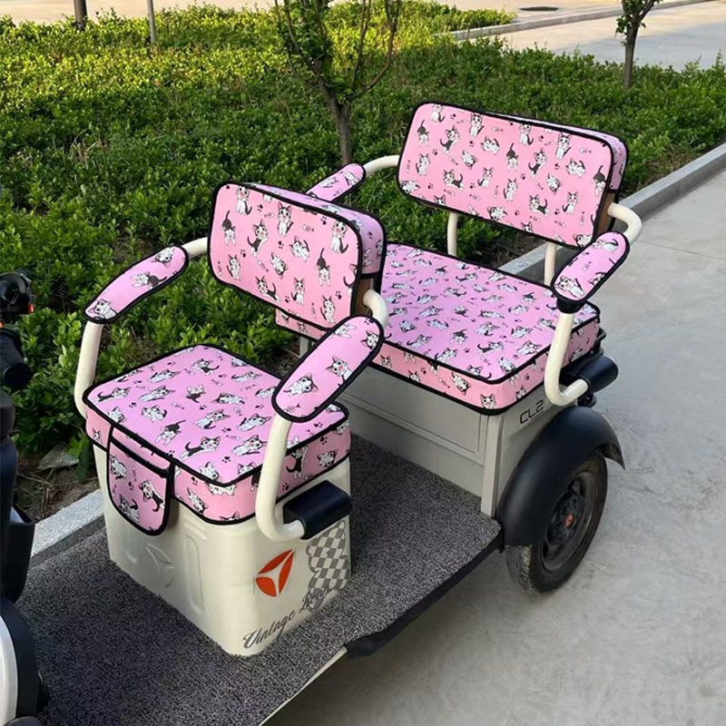 雅迪冠能CM6 CM1 C16 C18 C6E CL9 CL9S三轮车座套电动车坐垫套罩 - 图0