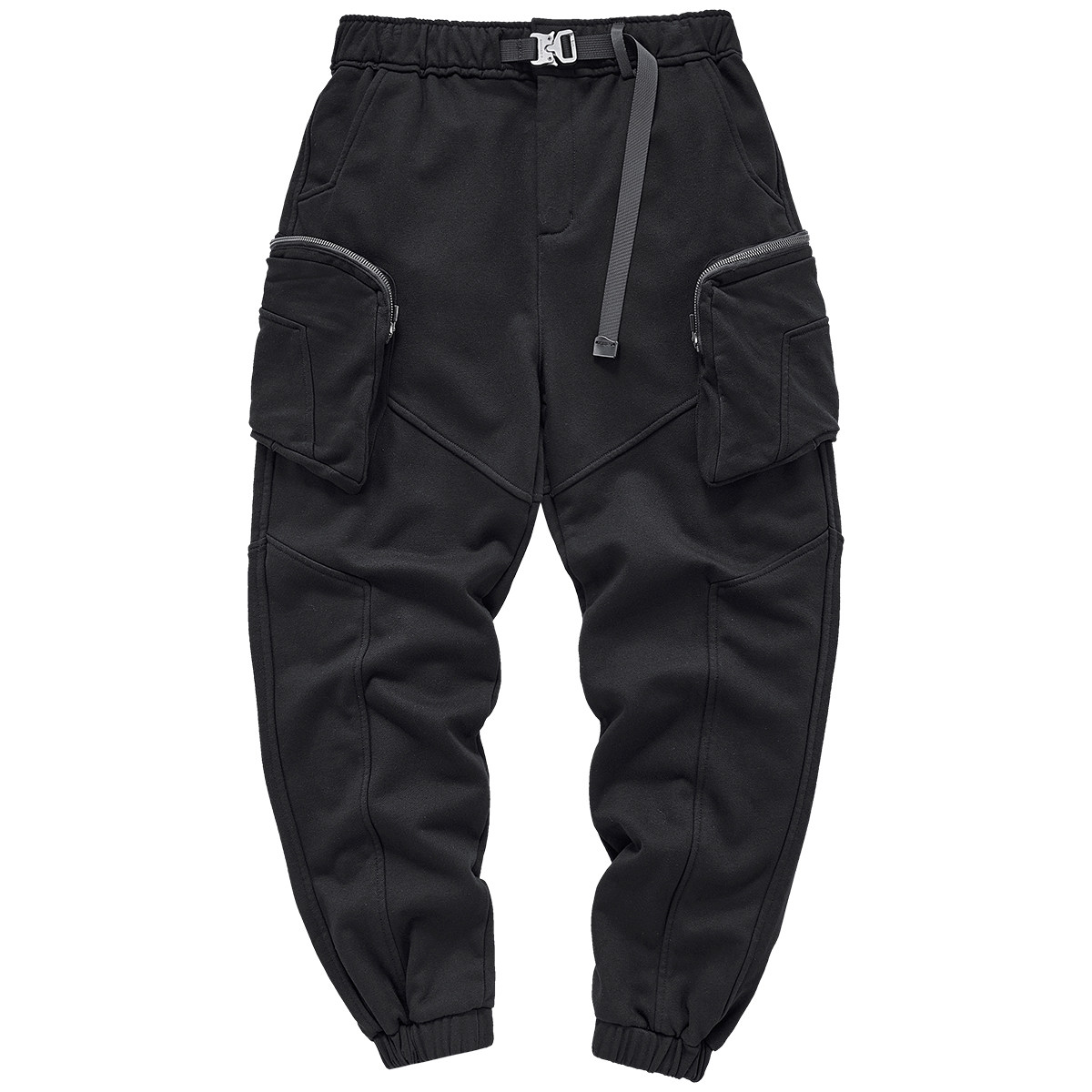 VIP灰色卫裤男秋冬季加厚机能多口袋工装裤针织休闲运动束脚裤潮,淘宝优惠券,粉丝福利购,淘宝优惠卷