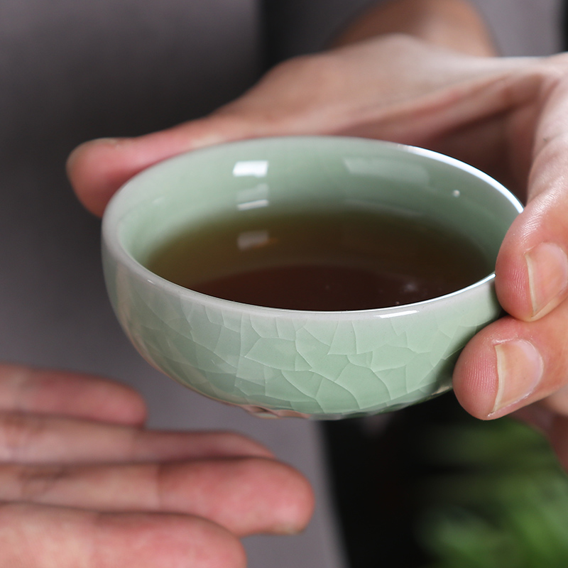 便携简约哥窑如意快客杯旅行一壶二杯陶瓷家用功夫茶具茶杯茶壶 - 图2