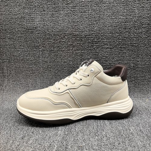 头层牛皮广州男鞋冬季加绒大棉加厚运动休闲鞋厚底防滑高帮鞋男鞋 - 图2