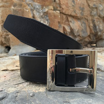 Military Eagle 3521 Pilot pure scalloy leather belt head layer Buffalo leather Army fan belt