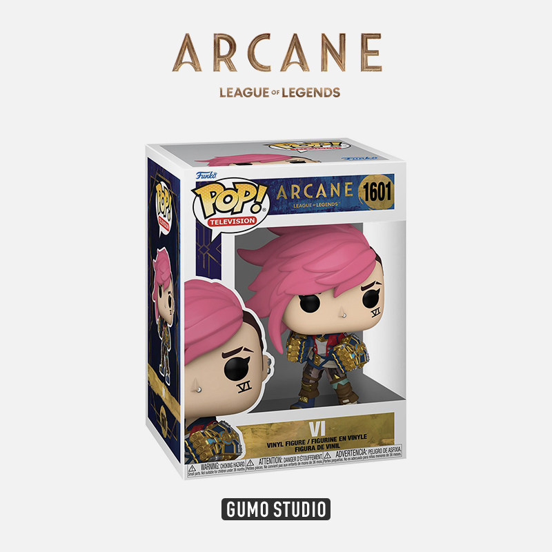 英雄联盟手办GUMO英雄联盟双城之战奥术游戏手办公仔 送FUNKO保护壳 VI姐姐蔚